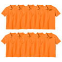 Orange (5-Pack) 14 10-Pack School Uniform Tagless Polo Tshirt for Little Boys & Big Boys